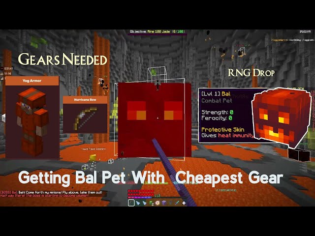 Tips For Grinding For Bal Pet Effectively in Hypixel Skyblock With Cheapest Gear Possible class=