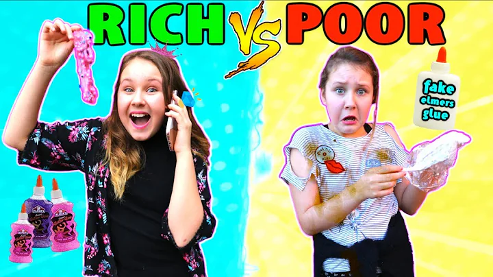 RICH VS POOR MAKING SLIME CHALLENGE!!