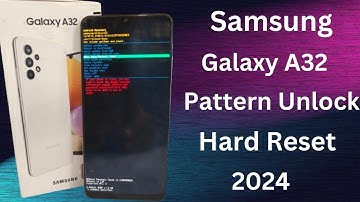 Samsung Galaxy A32 How to Hard Reset Removing PIN, Password, Fingerprint pattern No PC