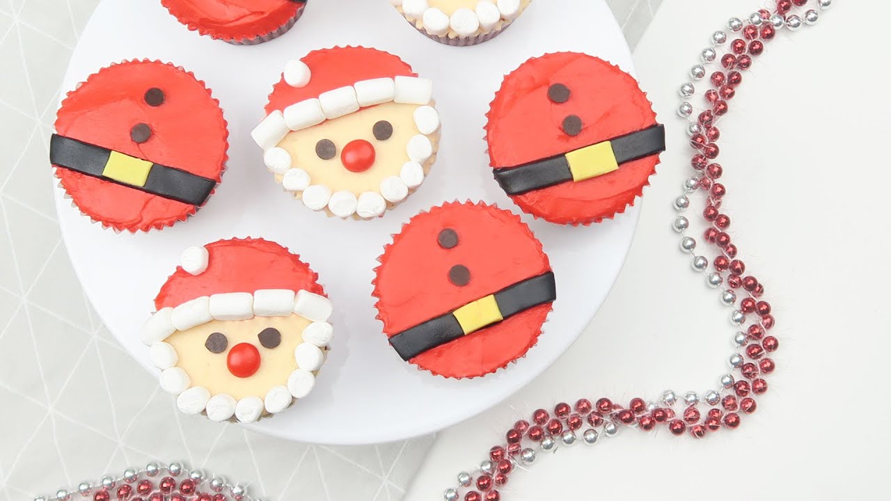 Santa Cupcakes Assembly Tutorial Dec 2019 Bake It Box YouTube