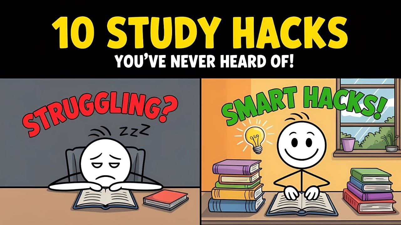 10 Study Hacks You’ve Never Heard Of 📚 | Boost Focus, Memory & Grades ...