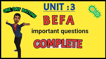 BEFA UNIT  3 || Complete Explanation || R18 JNTUH ||
