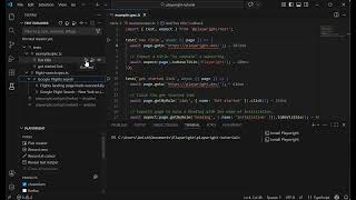 Different options to run playwright tests in vscode