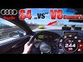 Audi S4 chasing Camaro V8 on German Autobahn ✔