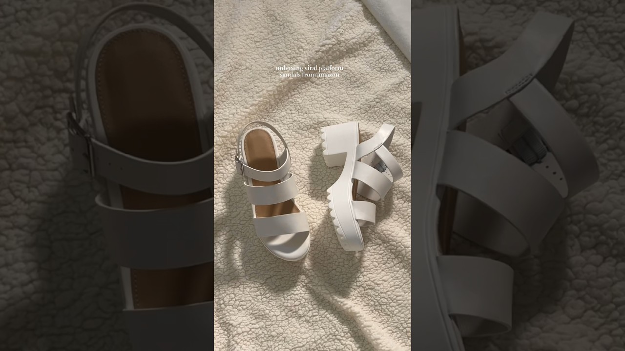 📦 Unboxing viral platform sandals from Amazon 