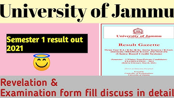 Jammu University 1st semester result out/1st semester result 2021 jammu University 😇#Ntt