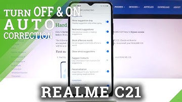 How to Manage Autocorrection in Realme C21 – Autocorrection Option