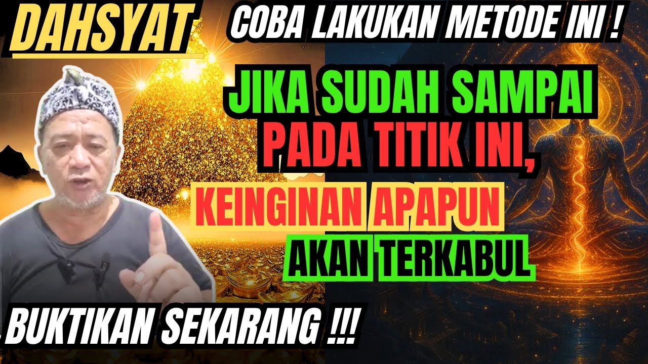 💥COBA PRAKTEKKAN‼️PADA TITIK INI, APAPUN YANG DIINGINKAN AKAN DIKABULKAN ALLAH 