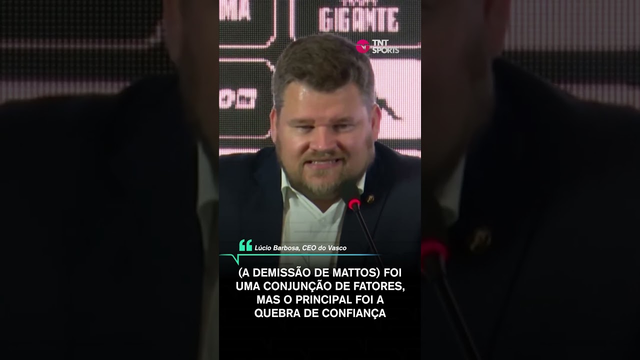 QUEBRA DE CONFIANÇA! VEJA O QUE O CEO DO VASCO FALOU SOBRE A SAÍDA DE ALEXANDRE MATTOS 