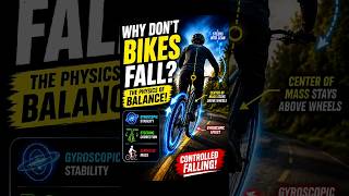 How Are We Able to Balance a Bicycle? 🚴♂️ #worldbicycleday #facts #physics