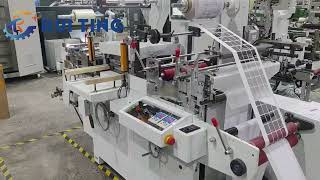 300 speed flatbed die cutting machine with cold laminating and safety sensor