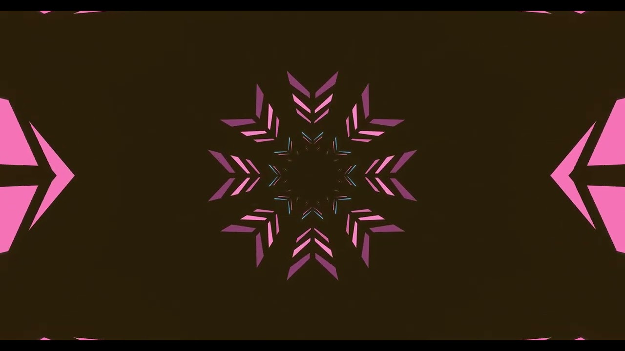 4K Screensaver | Neon Kaleidoscope Tunnel ✨ Hypnotic Cyberpunk Visuals | 10 Hours Seamless Loop