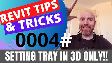 Revit MEP Tip 004 How to Set cable tray in 3D view ONLY!