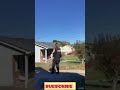 Trisha working on yard