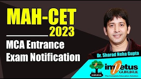 MAH-CET 2023 MCA Entrance Exam Notification