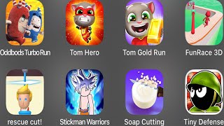 Oddbods Turbo Run, Tom Hero, Tom Gold Run, FunRace 3D, Rescue Cut, Stickman Warriors, Soap Cutting screenshot 2