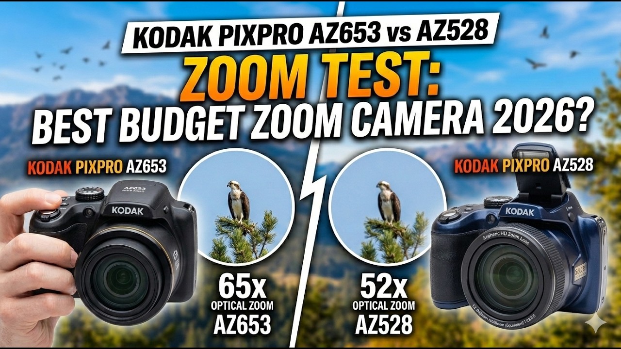 Kodak PIXPRO AZ653 vs AZ528 Zoom Test 🔥 Which Has Better Zoom