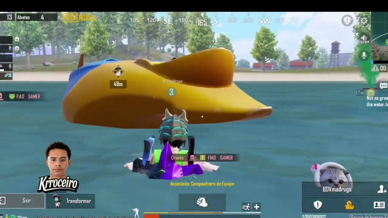 💀 SEM MEDO, SEM RECUO — LIVE PUBG MOBILE — Krroceiro 