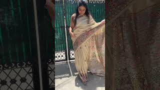 Tussur silk saree aaplog apna support dijiye thq🙏🏻#viralpost#bihar#saree#reels#fbreels#handmade