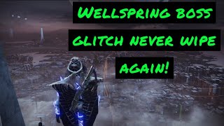 Master Wellspring Boss Glitch Never wipe again!