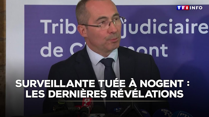 Surveillante tuée à Nogent : les dernières révélations sur le suspect｜TF1 INFO