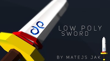 How to make Low Poly cartoon sword | Blender 3D