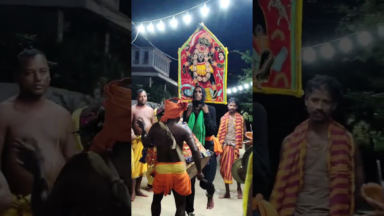Kali prasanna in night At-Talapada Danda nacha 👏