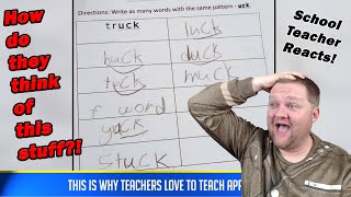 School Teacher Reacts to Funny Test Answers!