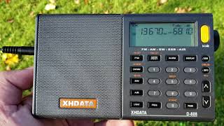13000 KM African pathways radio via Madagascar 13670 kHz Shortwave XHDATA D808 receiver