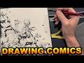 The MAGIC of making a comic + Up late, drawing CreeD art Timelapse