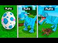 Nacimiento a Muerte de Un DINOSAURIO en Minecraft!