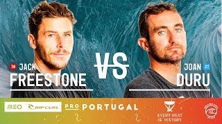 Famous Jack Freestone vs. Joan Duru - Round of 32, Heat 15 - MEO Rip Curl Pro Portugal 2019 Wealth