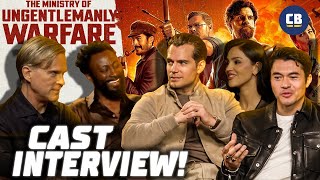 The Ministry of Ungentlemanly Warfare Cast Talks Stealing Props, Top Gun 3 \& More! Henry Cavill