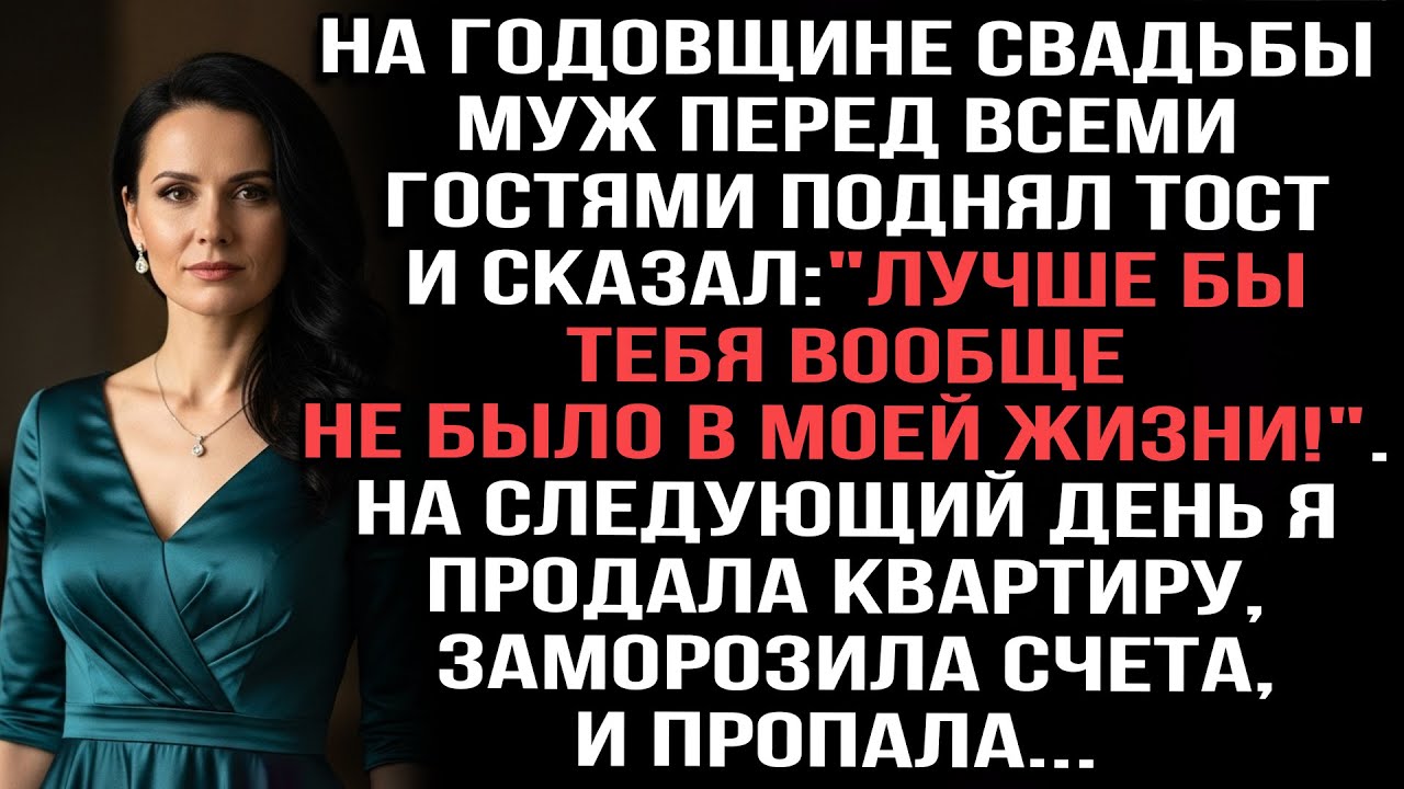 На годовщине свадьбы муж перед всеми гостями поднял тост: