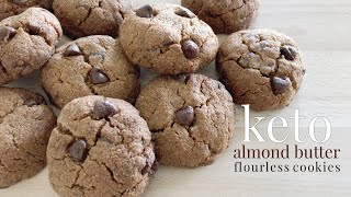 Keto Flourless Almond Butter Cookies