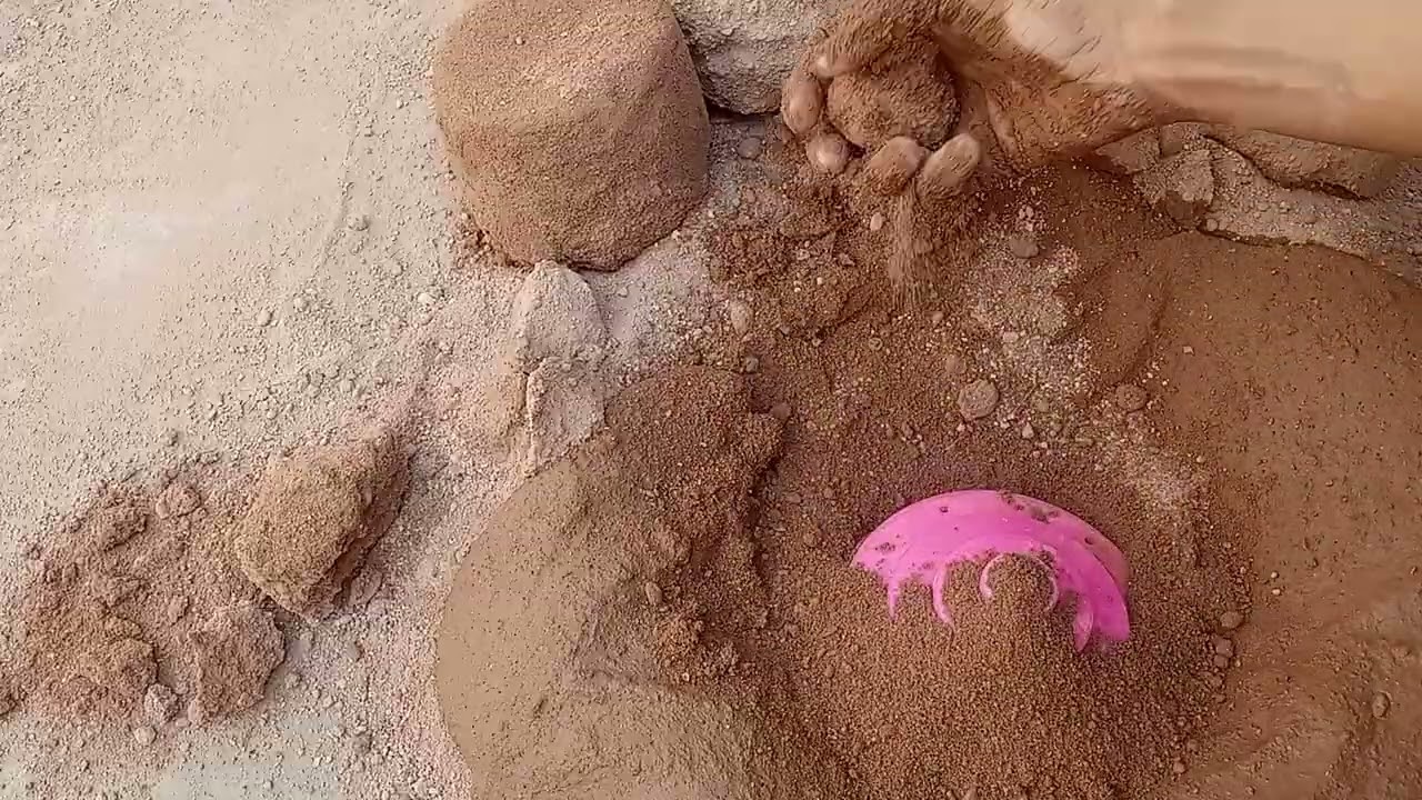 Mix sand ki water 💦 crumbing 🤤 satisfying wao red Sand 