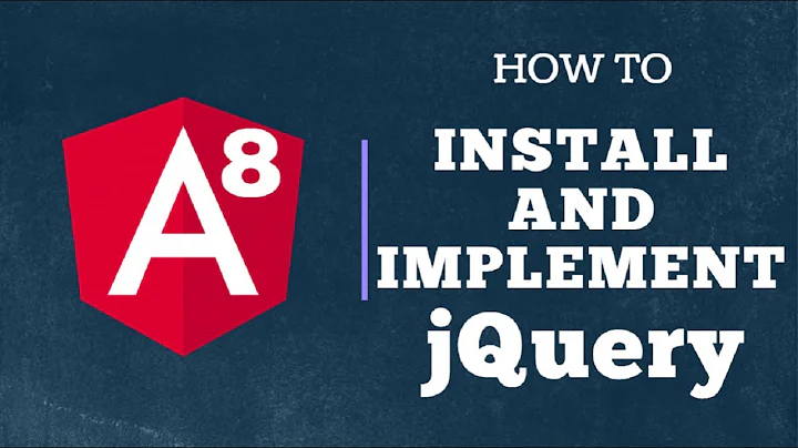 Angular 8 : Adding and Using jQuery [Step by Step]