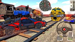 Train Derby Demolition: Car Destruction Sim 2020 - Car Fighting Games - Android Gameplay screenshot 5