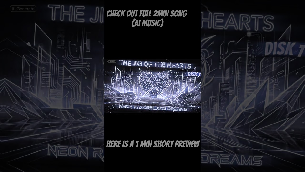 Neon RazorBlade Dreams | AI Generated Synth-Punk Anthem 🌃⚡️