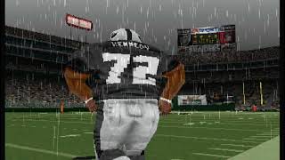 Madden NFL 2003 (PS1) patriots vs raiders (CPU vs CPU)