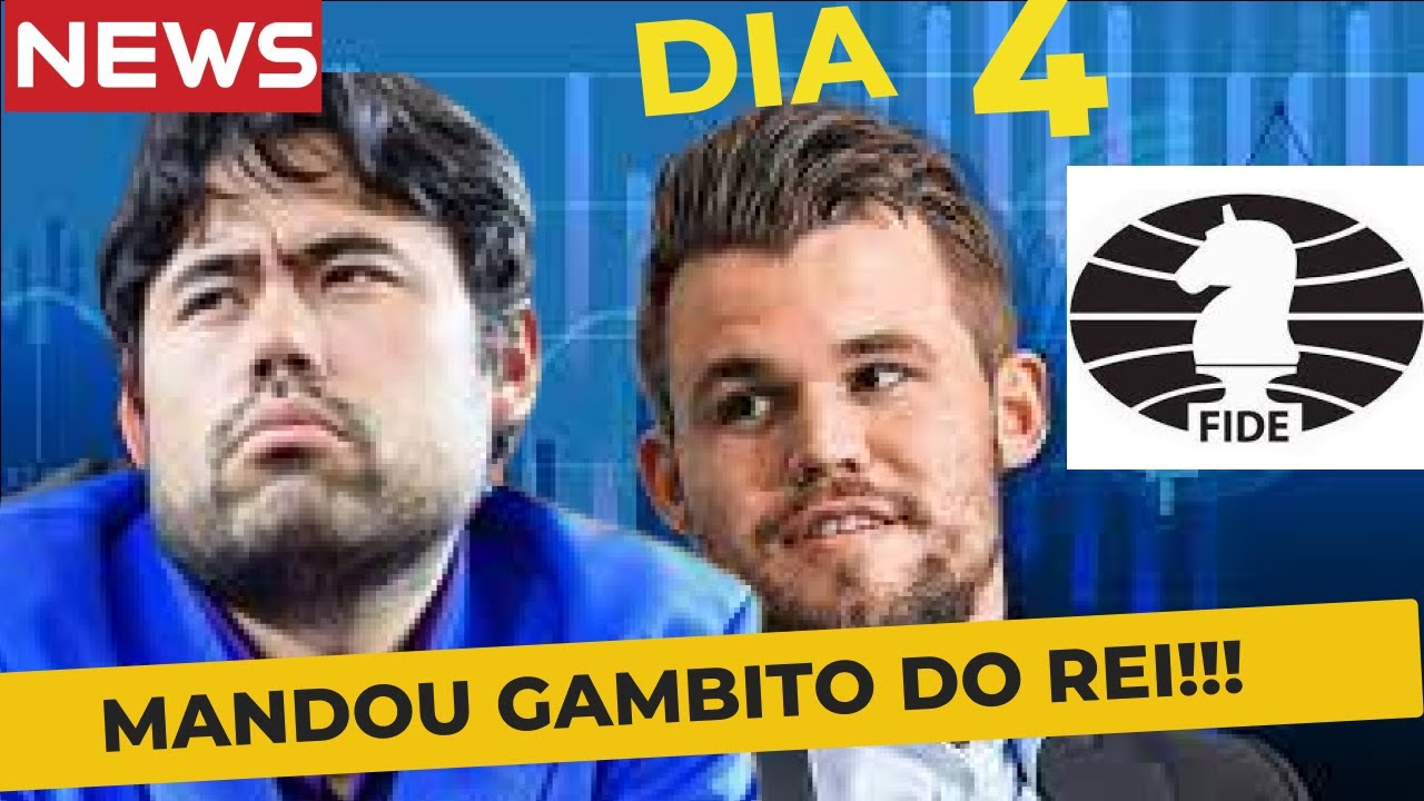 Magnus Carlsen enfrenta o GAMBITO DO REI