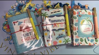 SUMMER THEMED TRAVELERS NOTEBOOKS/WALKTHROUGH VIDEO...4X6