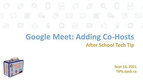 Google Meet Adding a Cohost