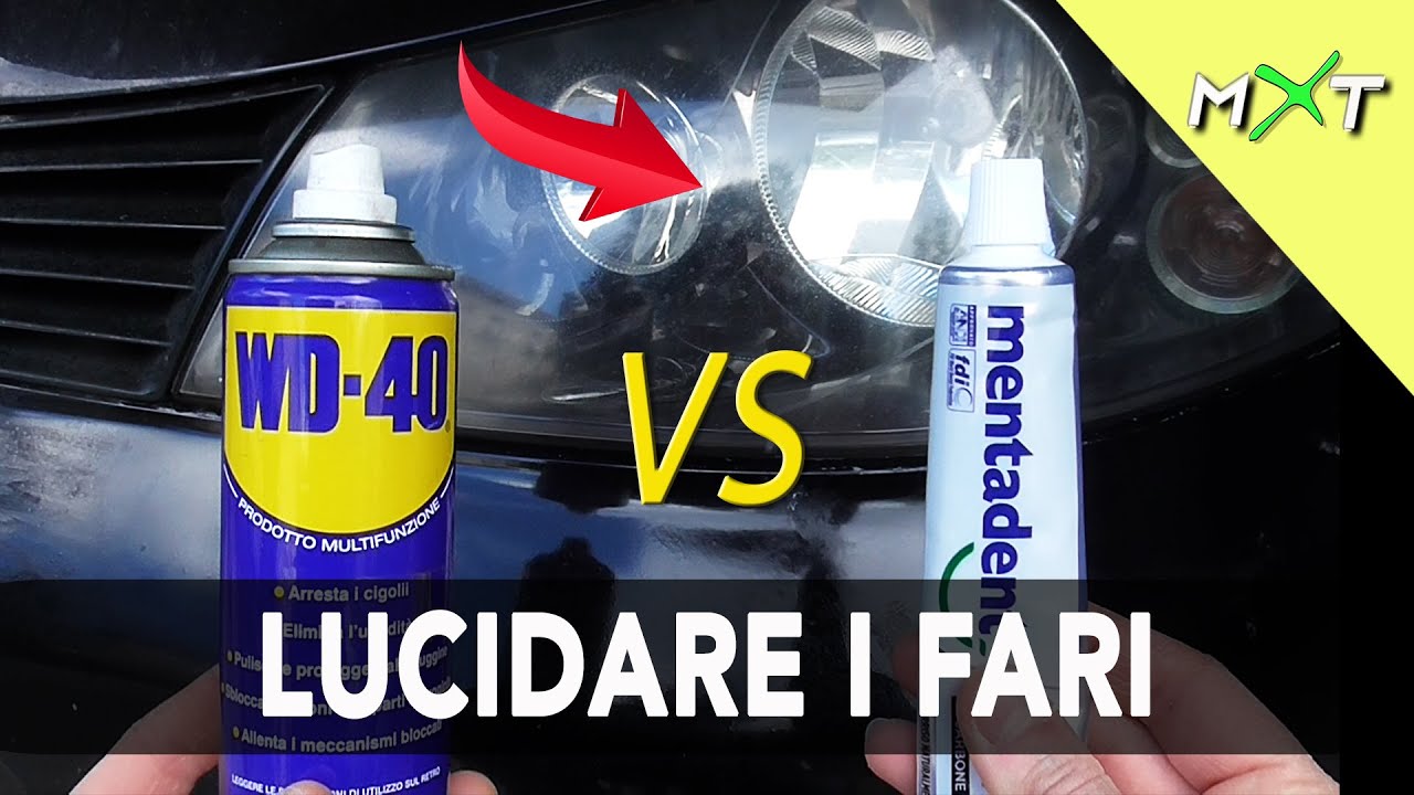 lucidare fari auto con wd40