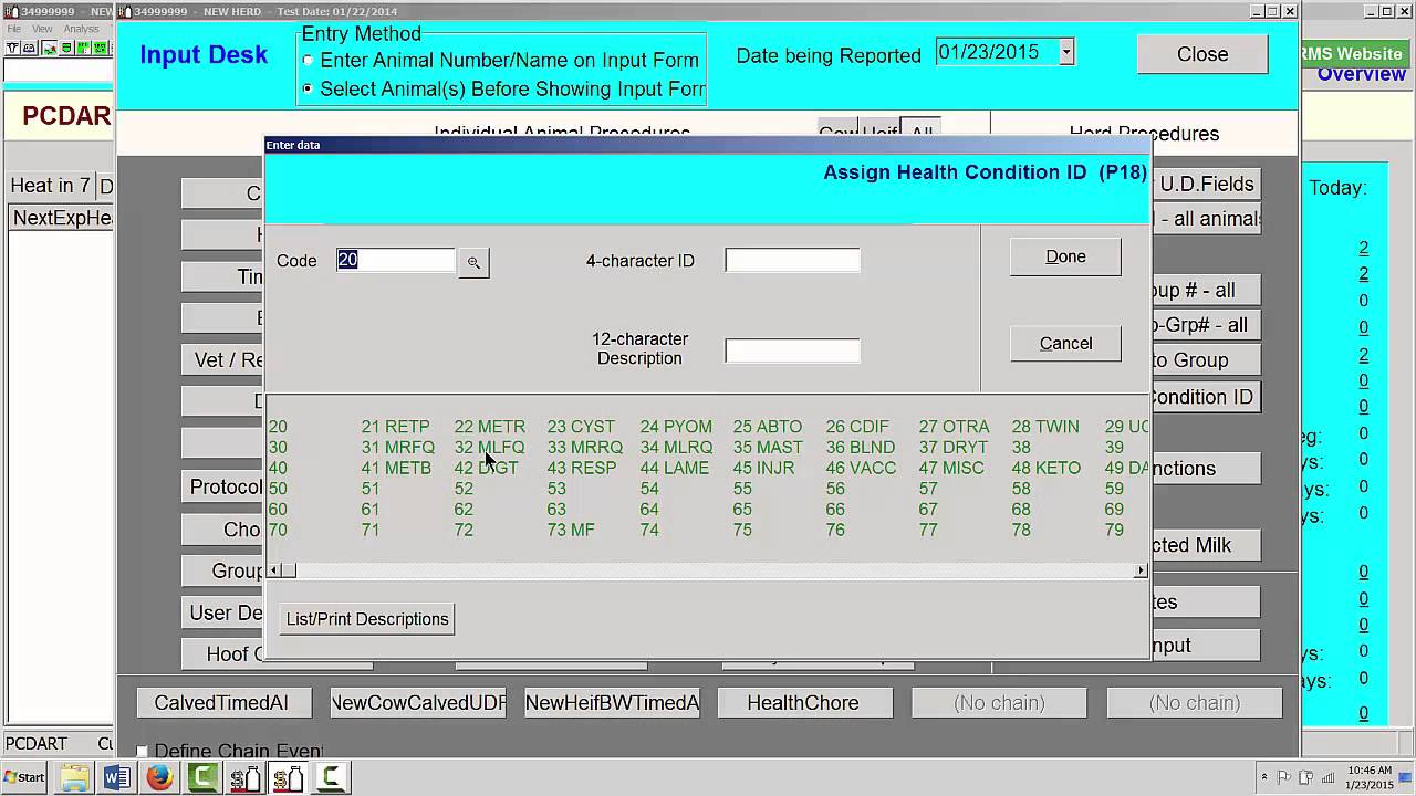 Adding New Health Conditions using PCDART