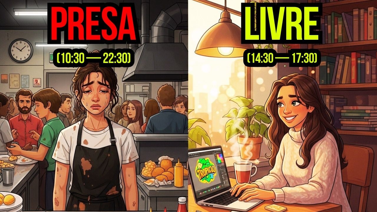 O Segredo de 3 Horas que Construiu uma Carreira de R$5.000 por Mês (A Vantagem do Turno Dividido)