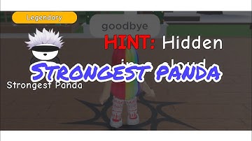 STRONGEST PANDA FIND THE PANDAS ROBLOX