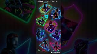 Avengers neon customization with KWGT screenshot 3