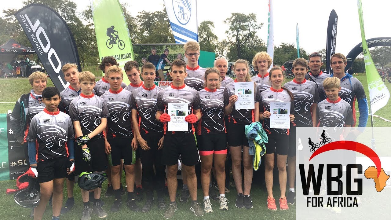 Das Team ''WBG for Africa'' bei den MTB Schulmeisterschaften