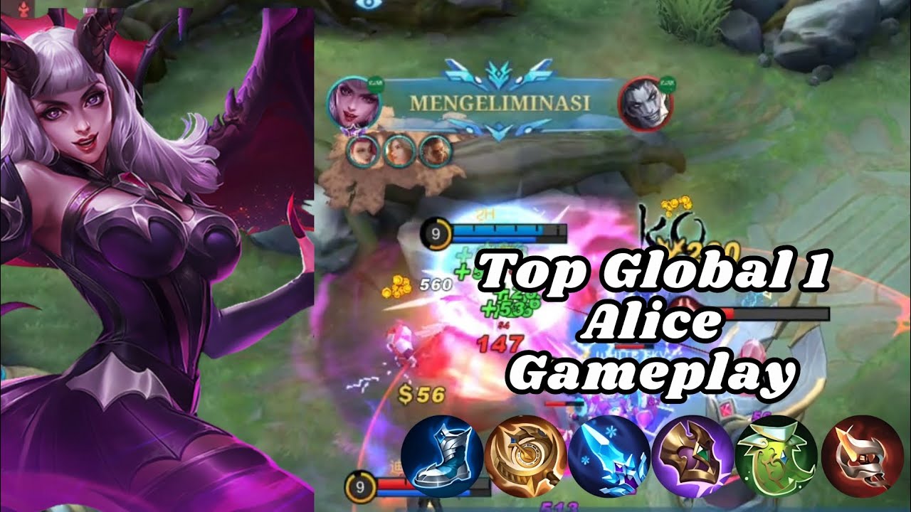 Alice game play dan build emblem midlaner keras banget🔥Top Global 1‼ ...